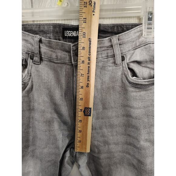 Legendary Status Women's Denim Jeans Size 20 Charcoal Boot cut Zig Zag Sides - Picture 12 of 12